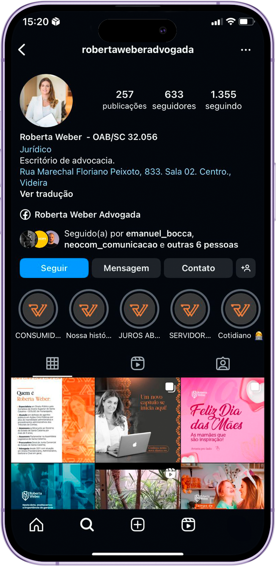 Instagram Roberta Weber